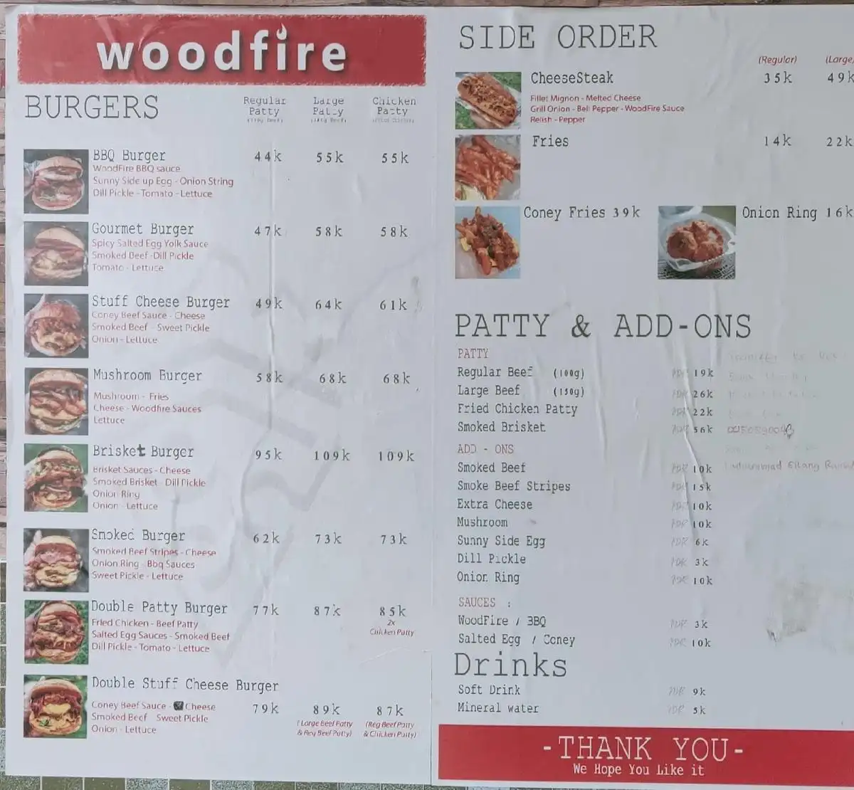 Woodfireindo burger