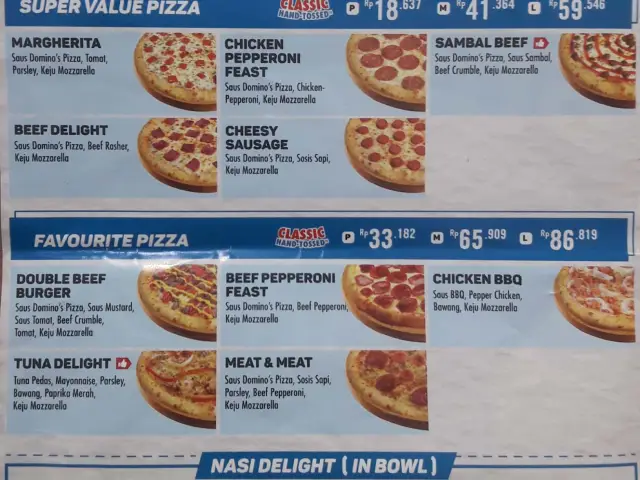 Gambar Makanan Domino's Pizza 1