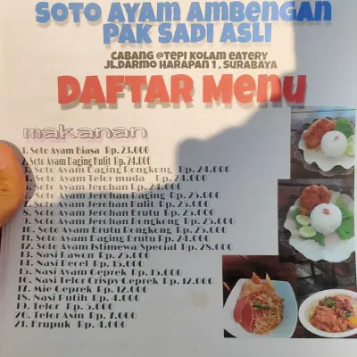 Soto Ayam Ambengan Pak Sadi (ASLI)