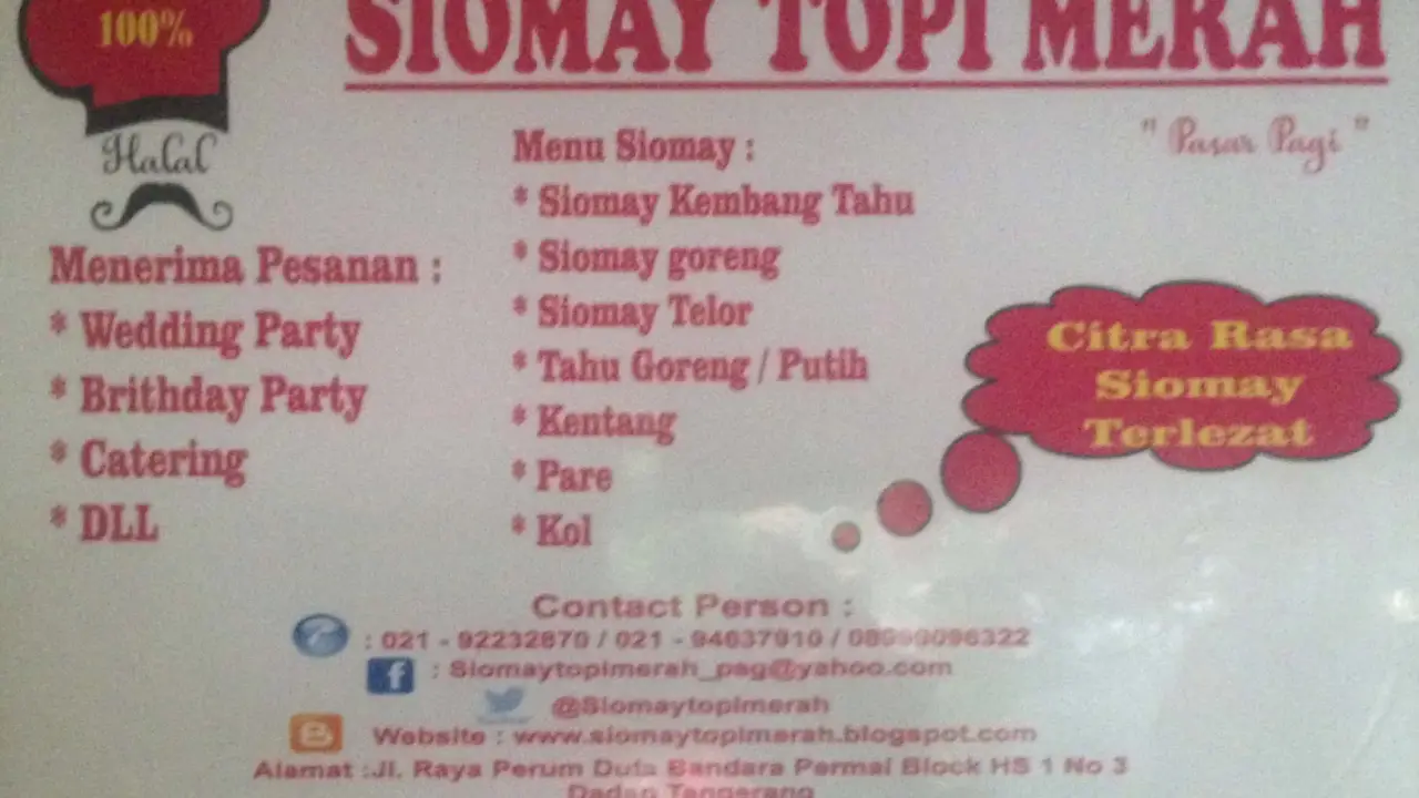 Siomay Topi Merah