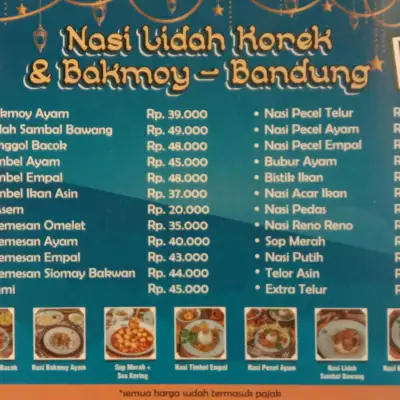 Nasi Lidah Korek & Bakmoy Bandung