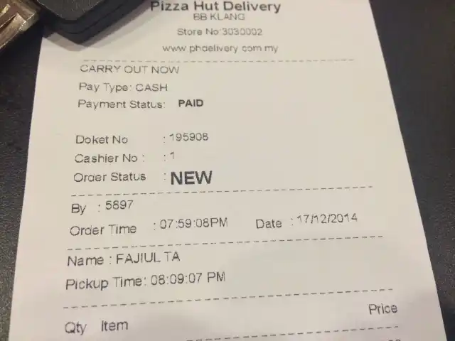 PHD PIZZA HUT DELIVERY Food Photo 6