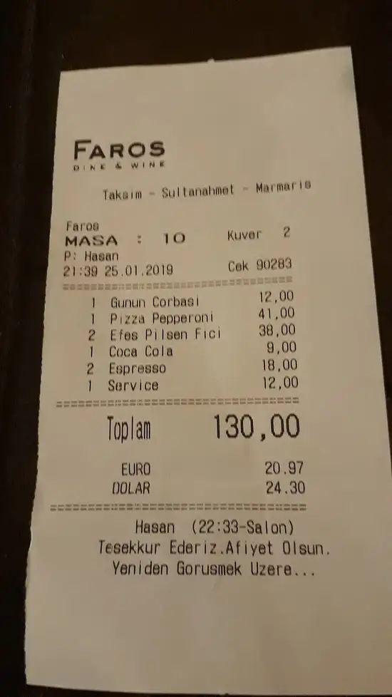 Faros Restaurant Taksim'nin yemek ve ambiyans fotoğrafları 67