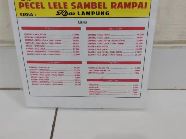 Gambar Makanan Pecel Lele Sambel Rampai Khas Lampung 5