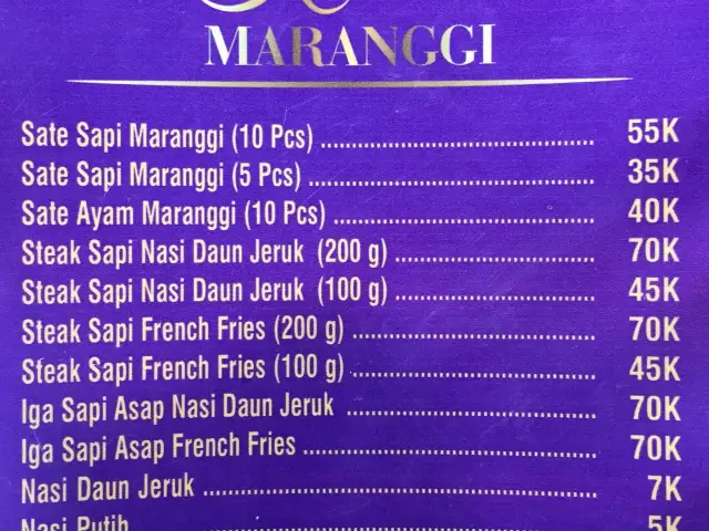 Harga Menu Kaisar Maranggi Terbaru 2022 2023 Di Jakarta Jakarta