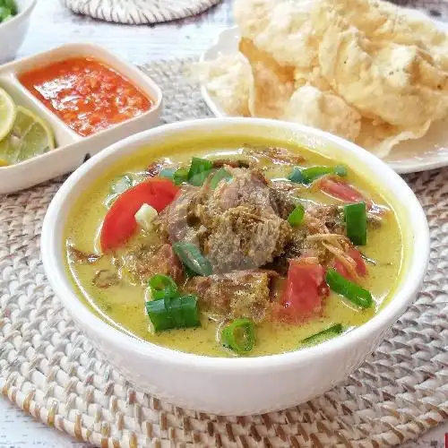 Gambar Makanan Soto bang jhon (soto daging, ranjau, aneka sosis & minuman omben), Sunter 10