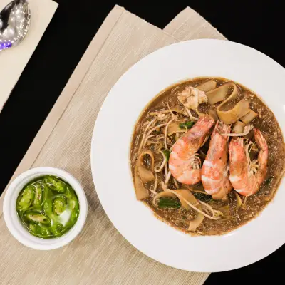 Mat char kuey teow & roti john ketereh