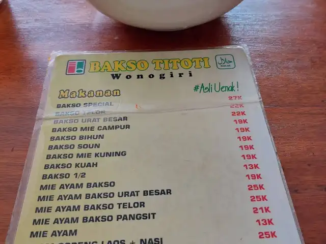 Gambar Makanan Bakso Titoti Wonogiri 16