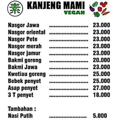 Kanjeng Mami Vegan