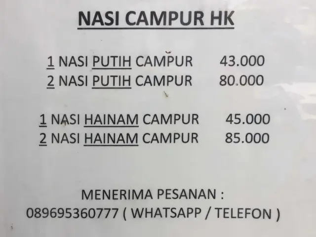 Gambar Makanan Nasi Campur HK 1