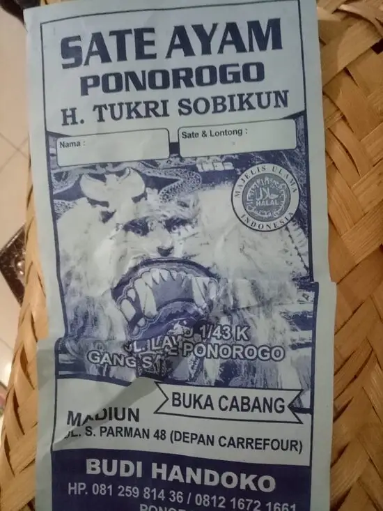 Gambar Makanan Sate Ponorogo Tukri Sobikun 4