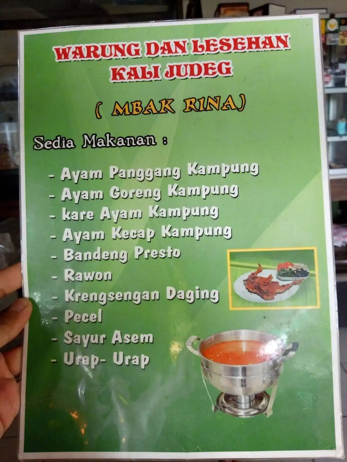 Warung dan Lesehan Kali Judeg (Mbak Rina)