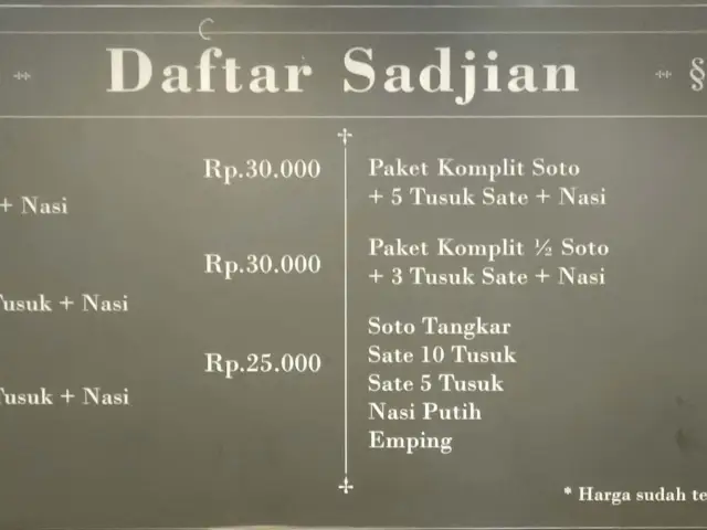Kedai Soto Tangkar & Sate Kuah Daging Sapi Aneka Sari Pak H. Diding