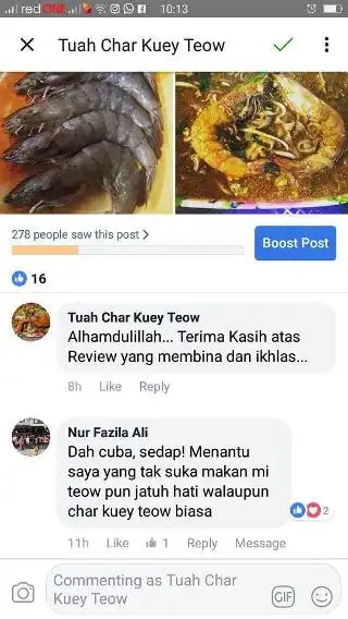 Tuah Char Kuey Teow Food Photo 1