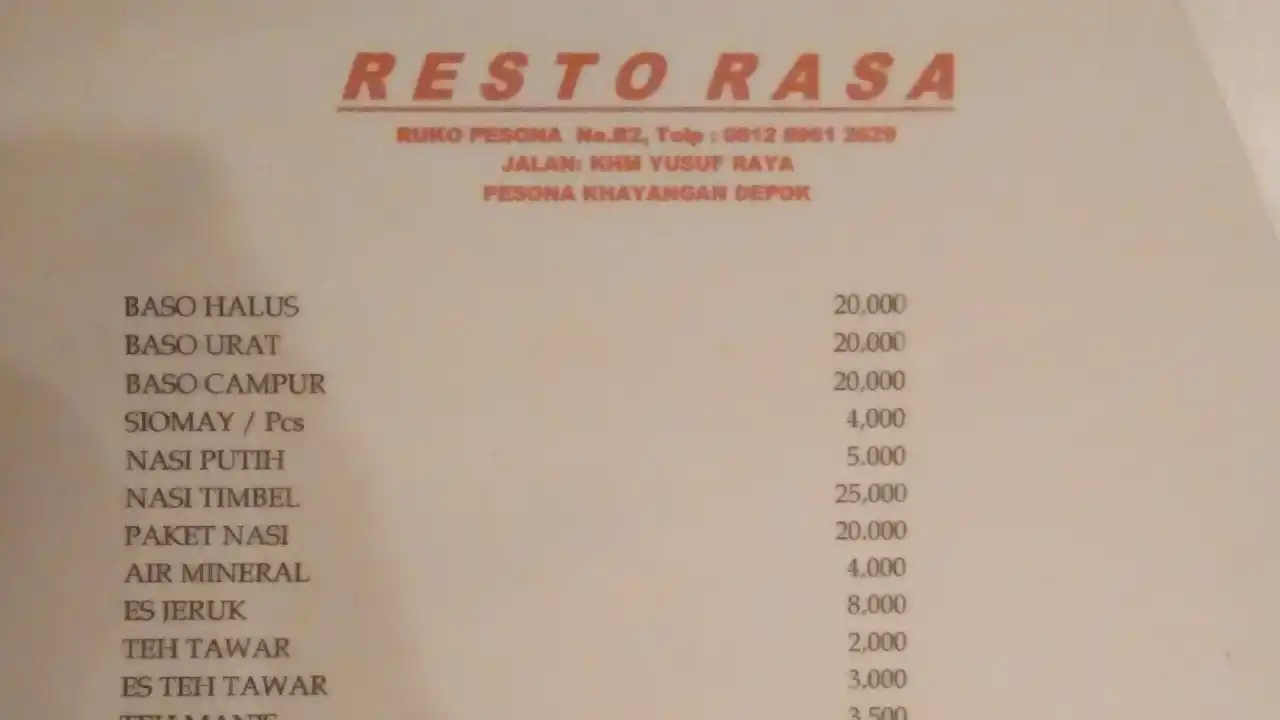 Resto Rasa