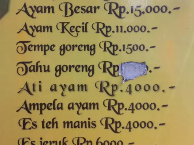 Ayam Goreng Lalab Ngamprah