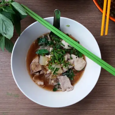 Pork Noodle & Fishball Noodle @ Five Star Restaurant