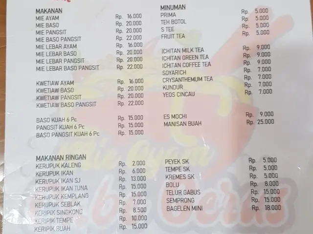 Gambar Makanan Mie Ayam Cabe Gerus 6