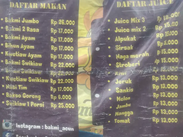 Gambar Makanan Bakmi Acun 1