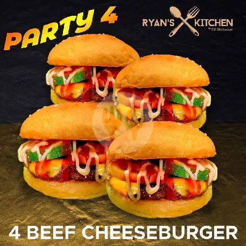 Gambar Makanan Burger Ryan's Kitchen, Jl.Andalas 2