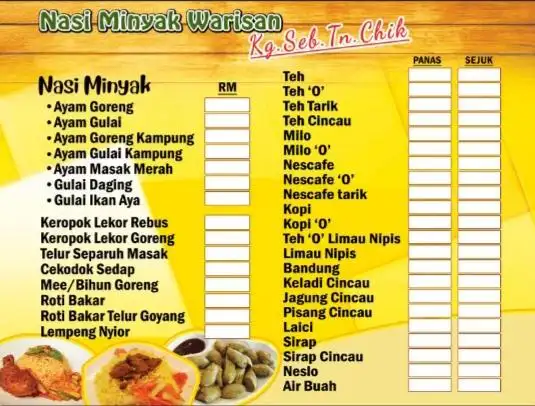 Perniagaan Nasi Kandar & Nasi Minyak Tuan (Restaurant and Catering Services)