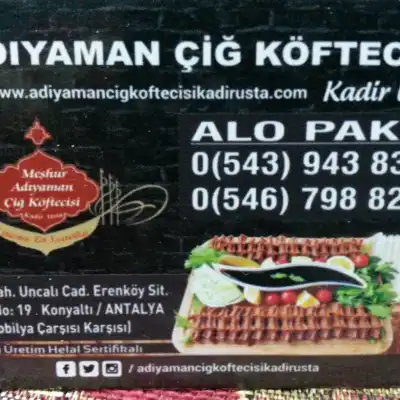 Meşhur Adıyaman Çiğköftecisi Kadir Uncalı