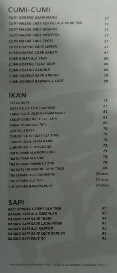 Gambar Makanan Lin's Garden Restaurant 1