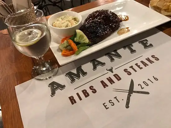 Amante ribs and steaks