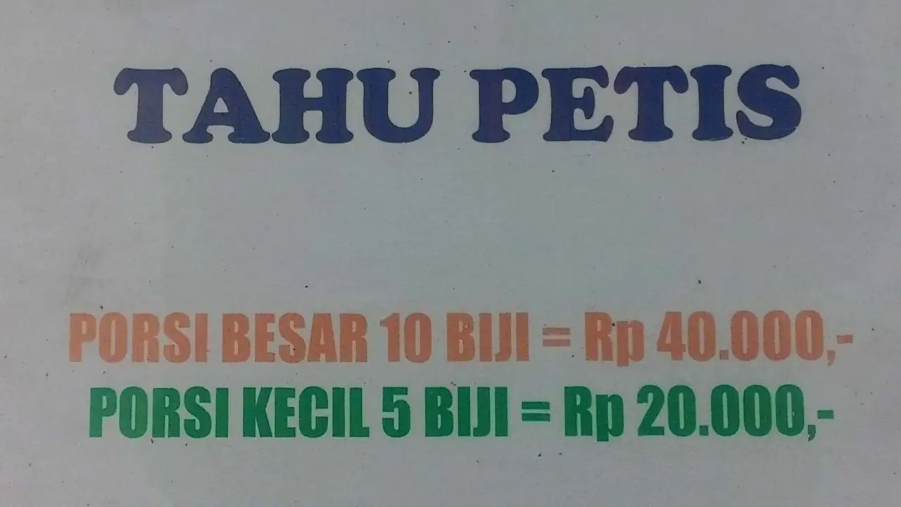 Tahu Petis Tahu Baso Semarang