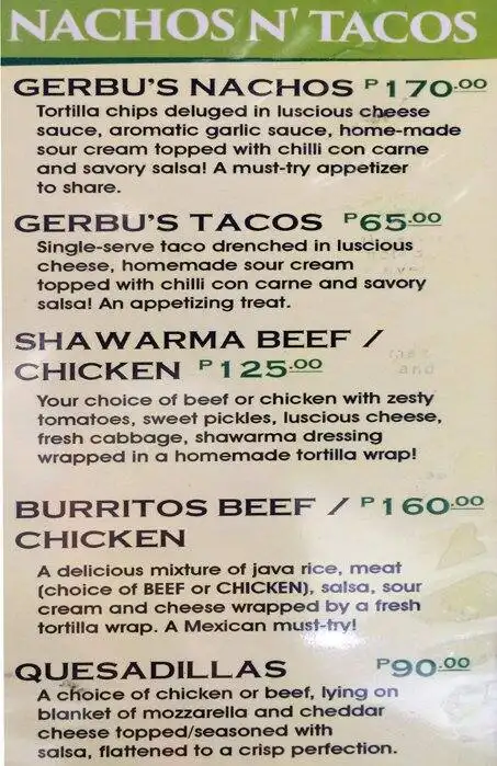 Gerbu's Burger & Tacos Food Photo 1