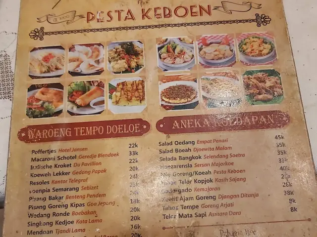 Gambar Makanan Pesta Keboen Restoran 54