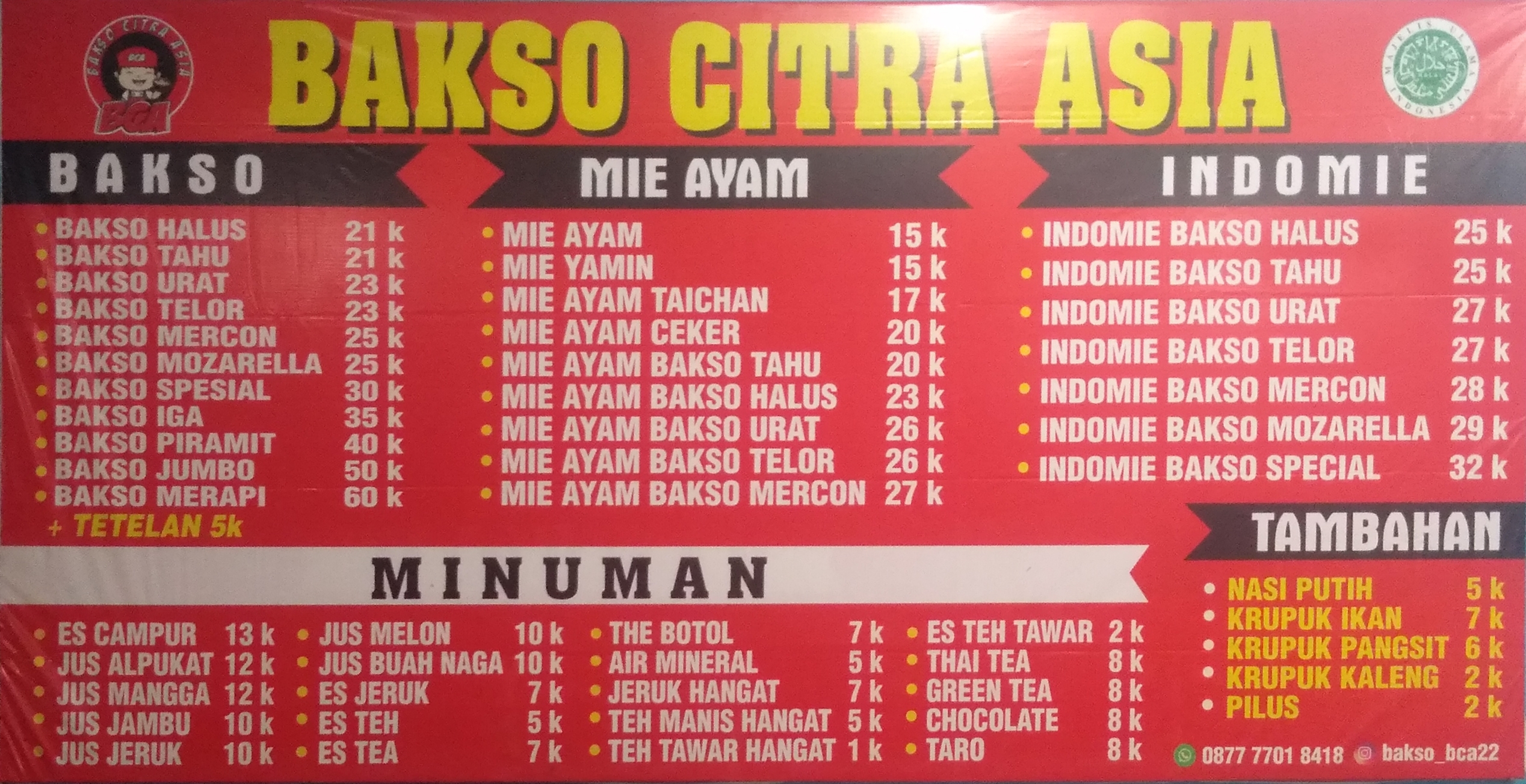 Bakso Citra Asia Terdekat Restoran Dan Tempat Makan Indonesia