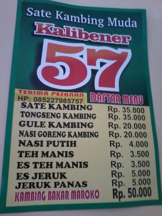 Gambar Makanan Sate Kambing Muda  "Kalibener 57" 5