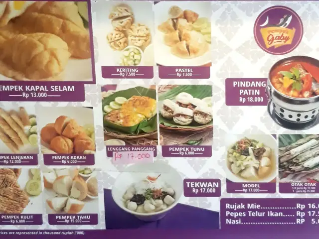 Gambar Makanan Pempek Palembang Gaby 6