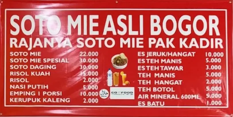 Gambar Makanan Soto Mie Asli Bogor Rajanya Soto Mie Pak Kadir 1