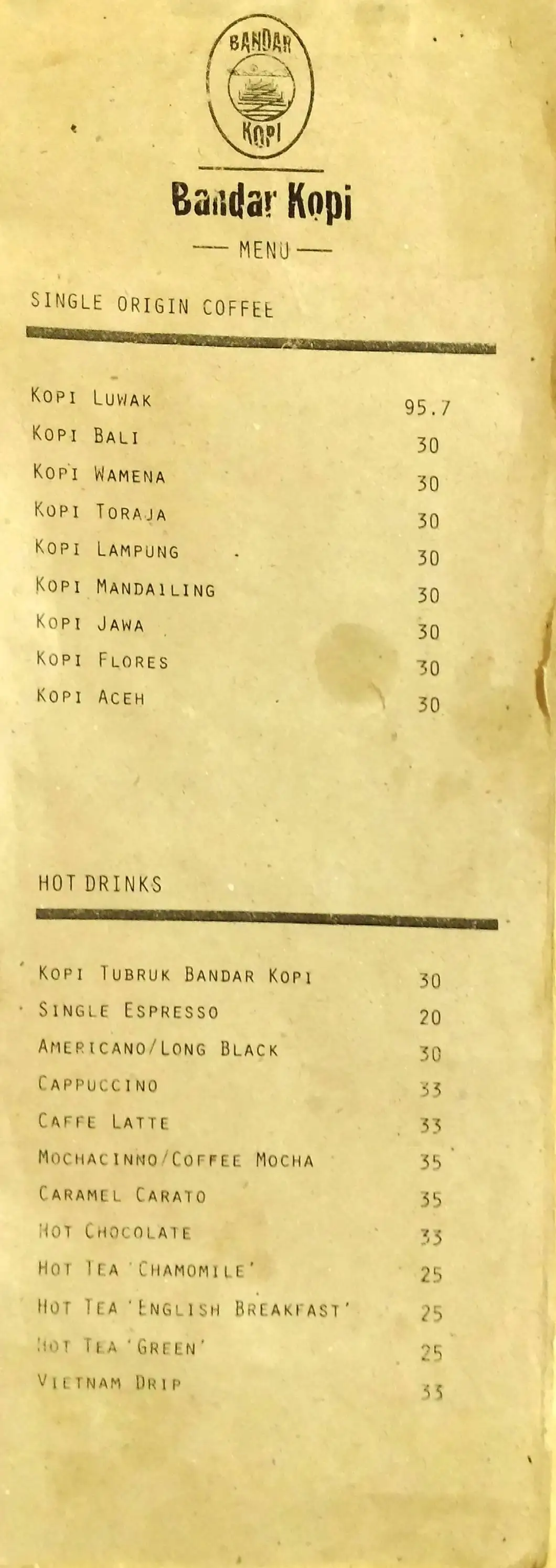 Bandar Kopi Cafe