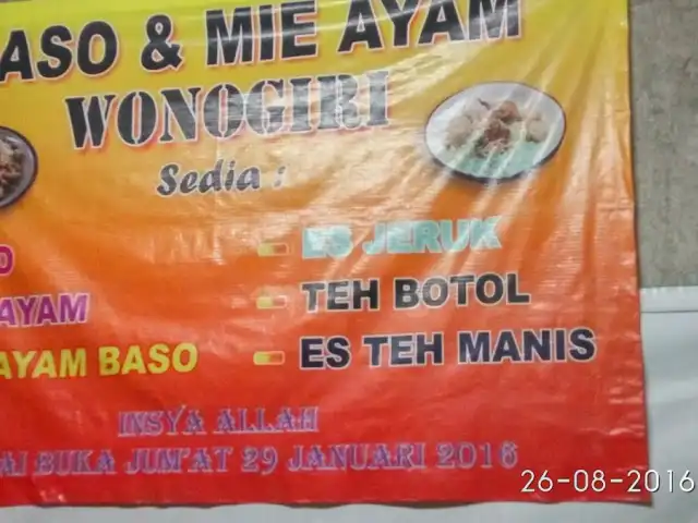 Gambar Makanan Baso & mie ayam Wonogiri Pak Warno 3