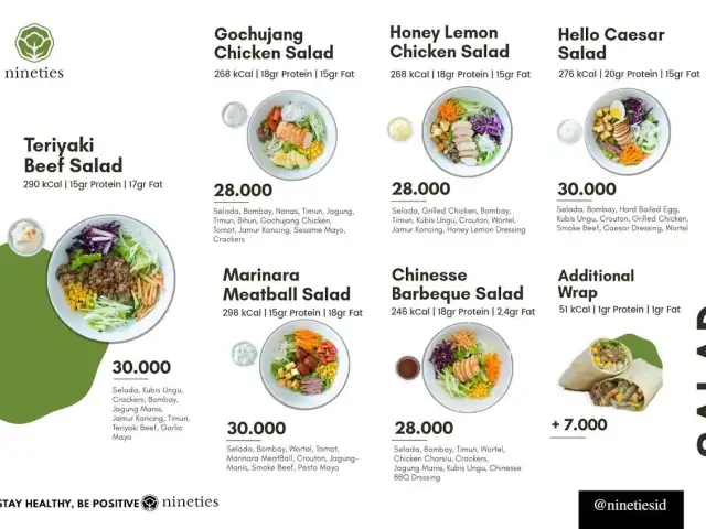 Gambar Makanan Nineties Salad & Healthy Cafe 1