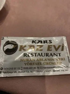 Kars Kaz Evi'nin yemek ve ambiyans fotoğrafları 5