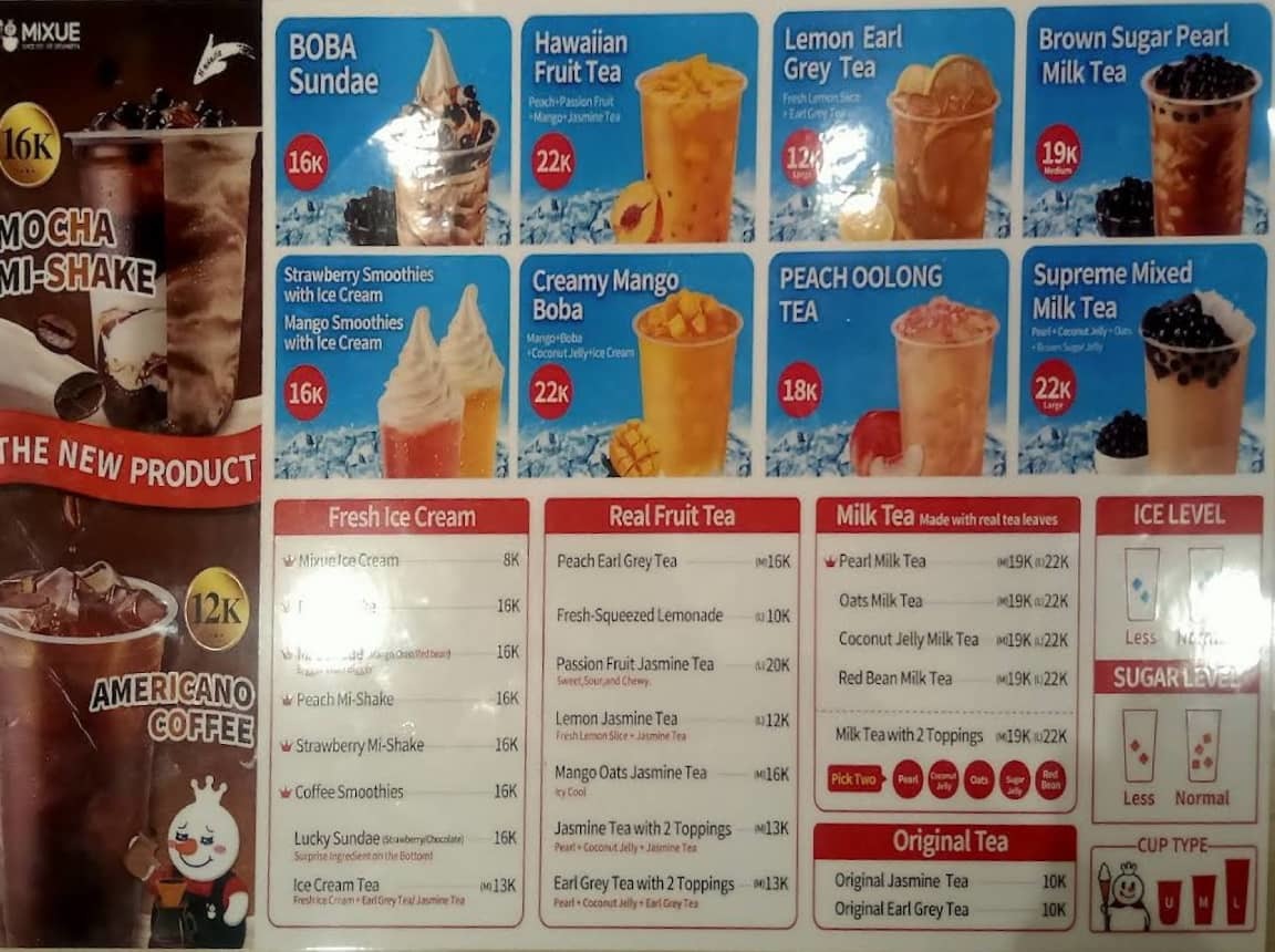 Harga Menu Mixue Terbaru 2022 2023 Di Depokdepok 5127