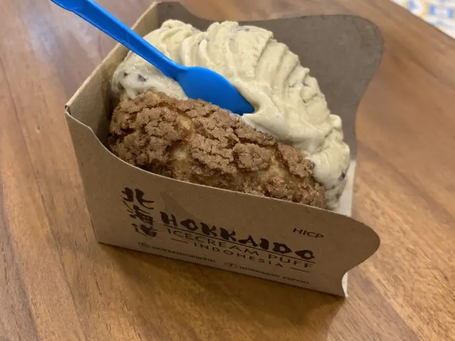 Gambar Makanan Hokkaido Icecream Puff 1