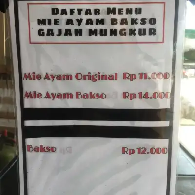 Mie Ayam Bakso Gajah Mungkur (Mas Hafidz)