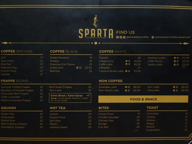 Gambar Makanan Sparta Barber & Coffee 7