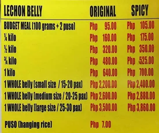 Cebu's Original Lechon Belly Food Photo 1