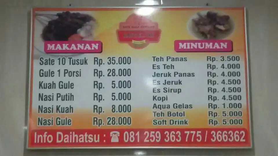 Depot Sate Gule Kambing ( Bang ELIAS )