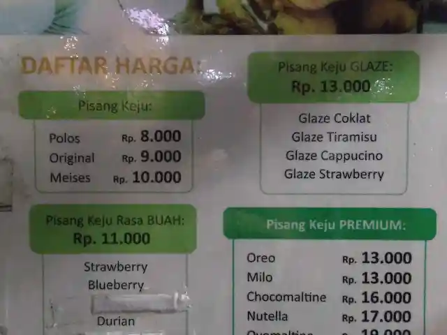 Gambar Makanan Raja Pisang Keju Arjuna 5