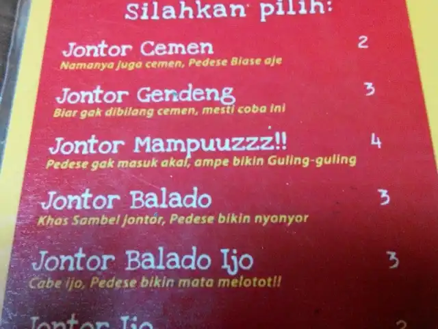 Gambar Makanan Warung Makan Sambel Jontor 3