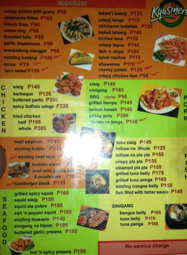 Kyusinero Grill & Restaurant near me in Pio del Pilar Discover