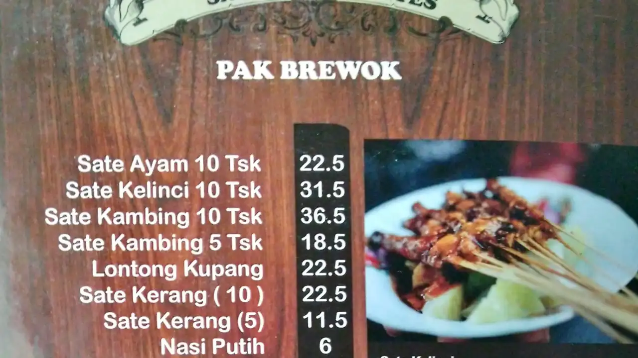 Sate Ayam Tretes Pak Brewok