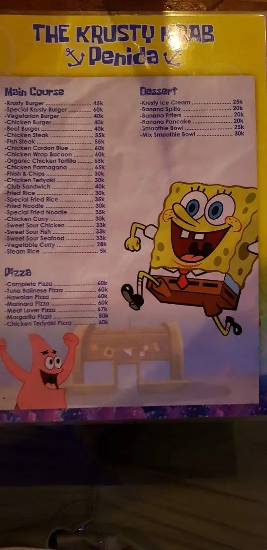 Gambar Makanan The Krusty Krab Penida 8